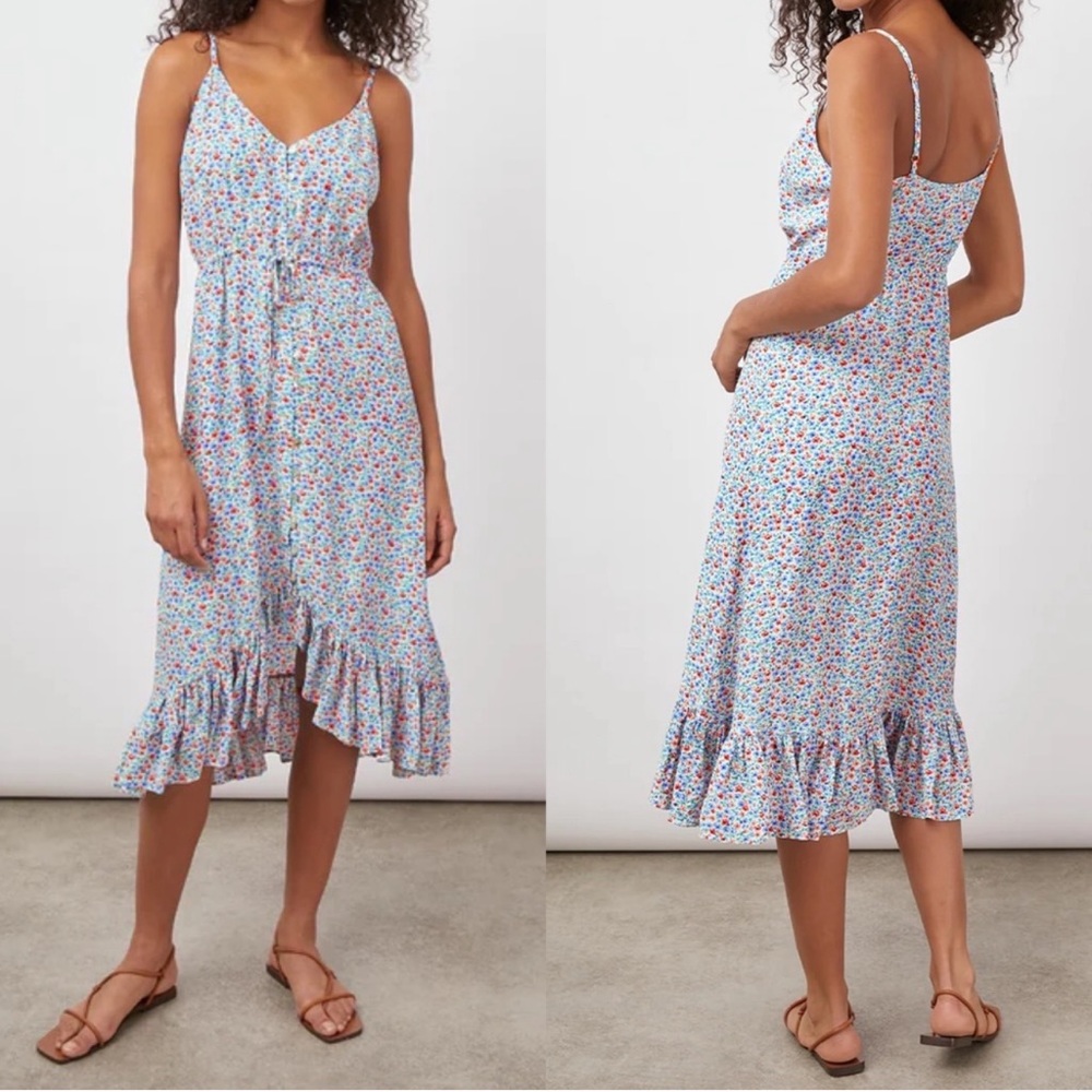 Rails Blue Floral Midi Dress